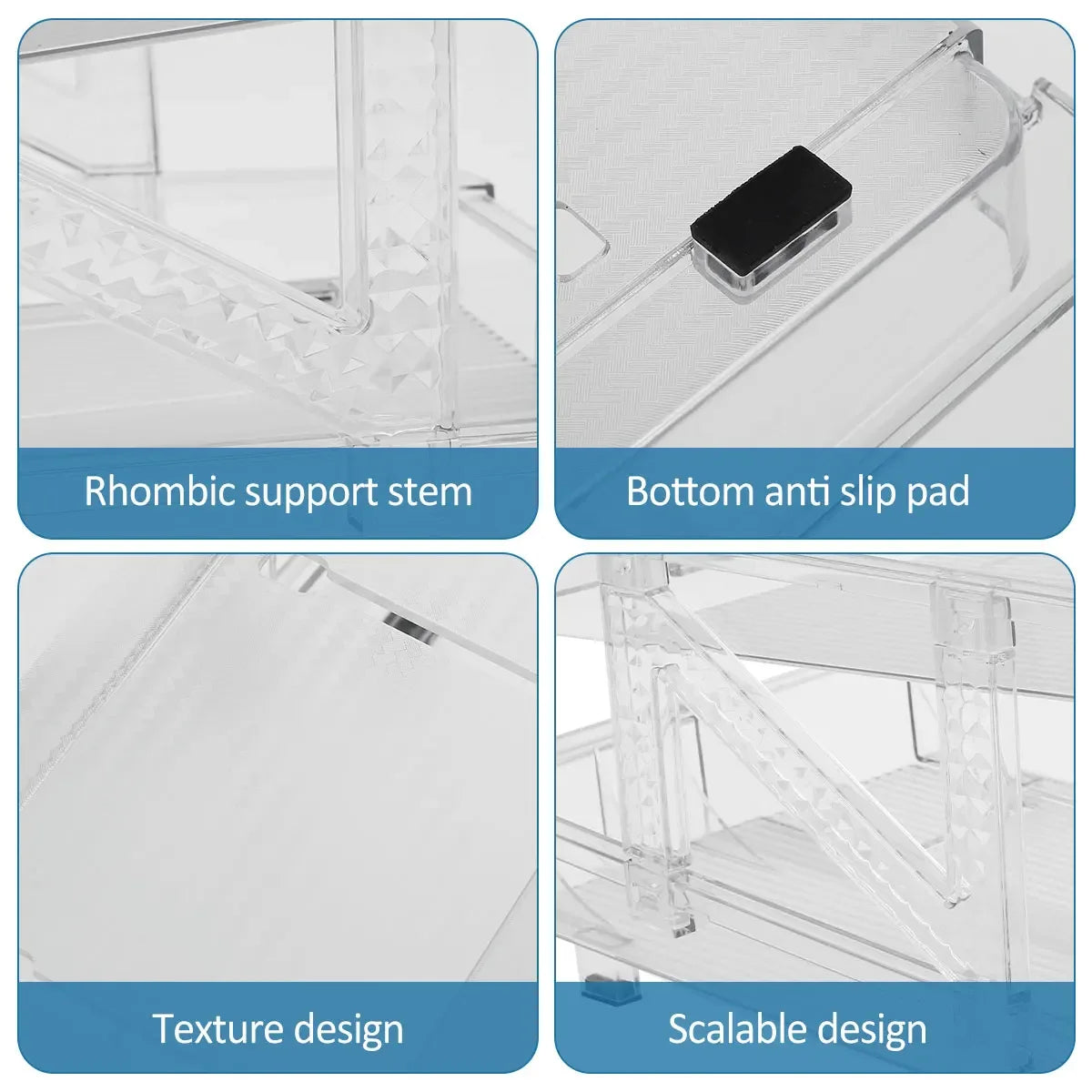 Refrigerator Beverage Holder – Double-Tier, Expandable Can Organizer