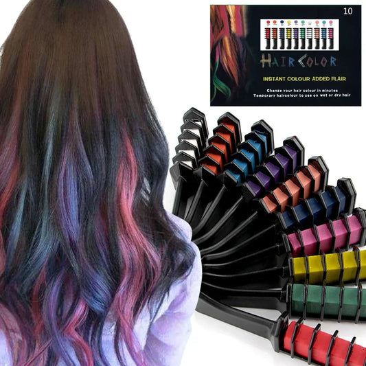 Multi-Color Hair Dye Comb Set | Fashion Makeup Toy Kits for Girls |