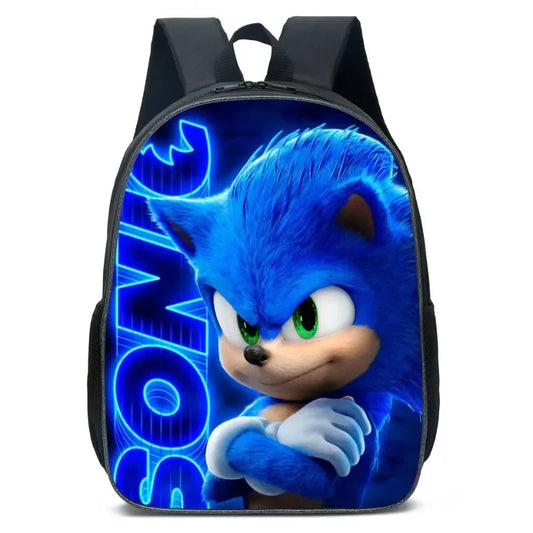 Backpack Cartoon Animation Sonic School for Kids